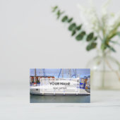Elegant Photo Overlay | Kapitein Boat Visitekaartje (Staand voorkant)