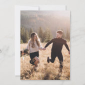 Elegant Photo Overlay Wedding Kaart (Achterkant)