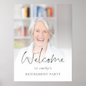 Elegant Photo Overlay Welkom bij Pensioenpartij Poster (Voorkant)