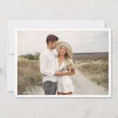 Elegant Photo Pampas Grass Wedding Save the Date  (Achterkant)