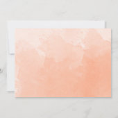 Elegant Photo Peach Monogram Weddenschap Save The Date (Achterkant)