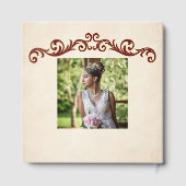 Elegant Photo Quinceanera 15th birthday Burgundy Gastenboek (Achterkant)