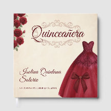 Elegant Photo Quinceanera 15th birthday Burgundy 