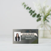 Elegant Photo Real Estate Agent Visitekaartje (Staand voorkant)