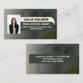 Elegant Photo Real Estate Agent Visitekaartje (Voorkant / Achterkant)