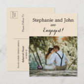 Elegant Photo Rehearsal Dinner Invitation Briefkaa Uitnodiging Briefkaart (Voorkant / Achterkant)