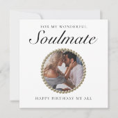 Elegant Photo Romantic Vriendin Birthday Kaart (Voorkant)