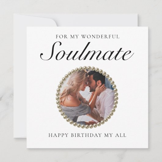 Elegant Photo Romantic Vriendin Birthday Kaart (Voorkant)