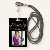 Elegant Photo Roos Gold Notional Loans Agent Badge (Voorkant met draagriem)