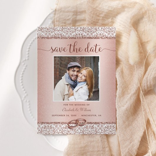 Elegant Photo Roos Gold Wedding Save The Date