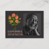 Elegant Photo, Roos Struik, Prayer Kaart Visitekaartje (Voorkant)