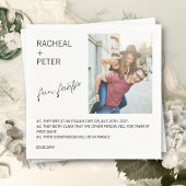 Elegant Photo Simple Script Fun Facts Weddenschap Servet