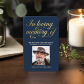 Elegant Photo Sympathie Funeral Prayer Cards Visitekaartje