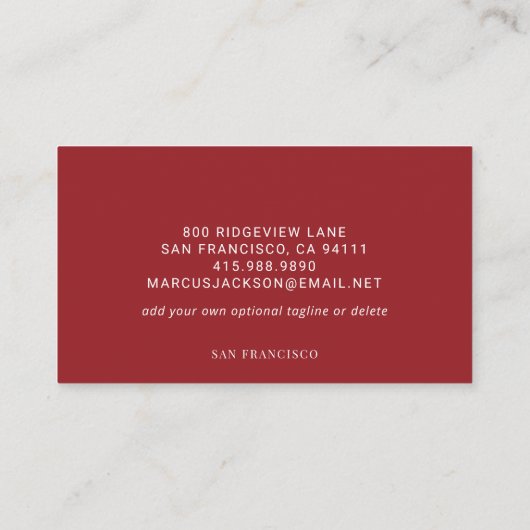 Elegant Photo Tattoo Artist Visitekaartje (Achterkant)