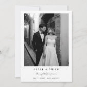 Elegant Photo the Night Before Rehearsal Dinner Kaart (Voorkant)