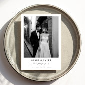 Elegant Photo the Night Before Rehearsal Dinner Kaart