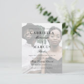 Elegant Photo Typography Overlay Budget Wedding (Staand voorkant)