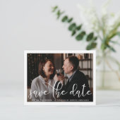 Elegant Photo Vow Renewal Save the Date Aankondigingskaart (Staand voorkant)