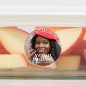 Elegant Photo Waterproof Funeral Favor Stickers (Aangebracht)