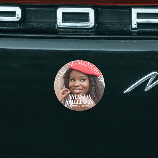 Elegant Photo Waterproof Funeral Favor Stickers