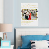 Elegant Photo Weddenschap Welkomstteken Gold Foil  Folie Afdrukken (Insitu (Slaapkamer))