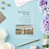 Elegant Photo Wedding Acryl Uitnodigingen (Insitu (Huwelijk))