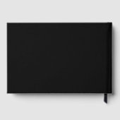 Elegant Photo Wedding Black Pages Gastenboek (Achterkant)