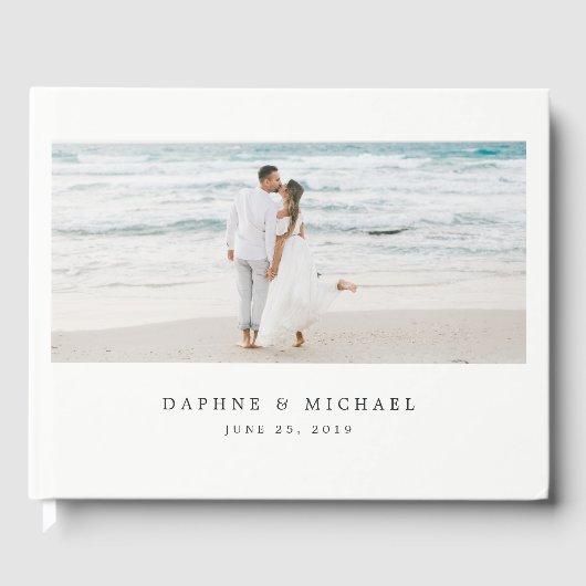 Elegant Photo Wedding Gastenboek (Voorkant)