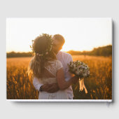 Elegant Photo Wedding Guest Book Gastenboek (Achterkant)