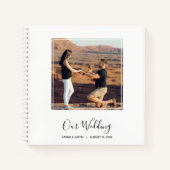Elegant Photo Wedding Guest Book Notitieboek (Voorkant)