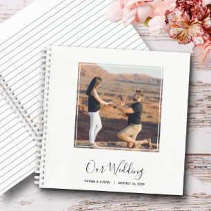 Elegant Photo Wedding Guest Book Notitieboek