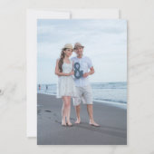 Elegant Photo Wedding Invitation Kaart (Achterkant)