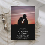 Elegant Photo Wedding Invitation Kaart<br><div class="desc">Elegant Photo Wedding Invitation</div>