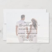 Elegant Photo Wedding Kaart (Voorkant)