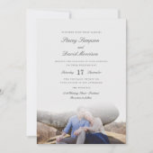 Elegant Photo Wedding Kaart (Voorkant)