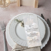 Elegant Photo Wedding Menu Card