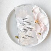 Elegant Photo Wedding Menu Card