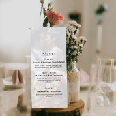 Elegant Photo Wedding Menu Card