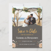 Elegant Photo Wedding – Modern Formal Fall Country Save The Date (Voorkant)