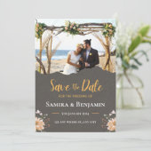 Elegant Photo Wedding – Modern Formal Fall Country Save The Date (Staand voorkant)