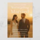 Elegant Photo Wedding Movie Poster Kaart (Voorkant)