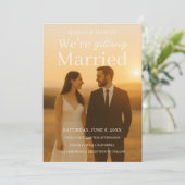 Elegant Photo Wedding Movie Poster Kaart (Staand voorkant)