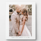 Elegant Photo Wedding Portrait Keepsake Fotoplaat (Voorkant)
