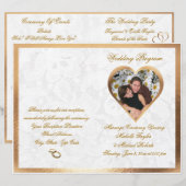 Elegant Photo Wedding Program (Voorkant / Achterkant)