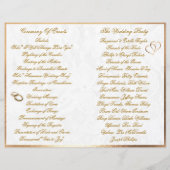 Elegant  Photo Wedding Program (Achterkant)