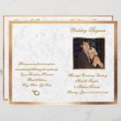 Elegant  Photo Wedding Program (Voorkant / Achterkant)