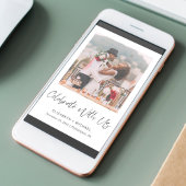 Elegant Photo Wedding Reception Invitation Aankondiging