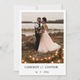 Elegant Photo Wedding Save The Date
