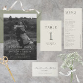 Elegant Photo Wedding Save the Date