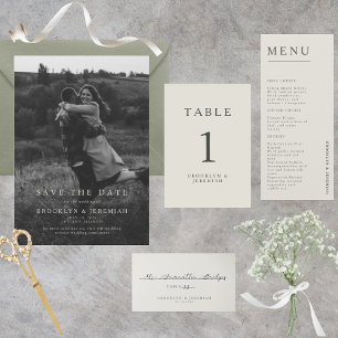 Elegant Photo Wedding Save the Date